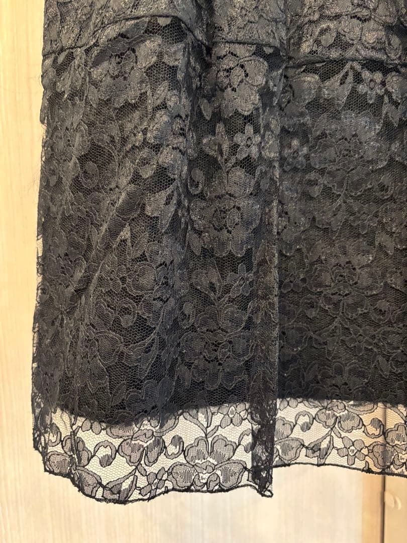 Simone Rocha ブラックレースノースリーブドレス