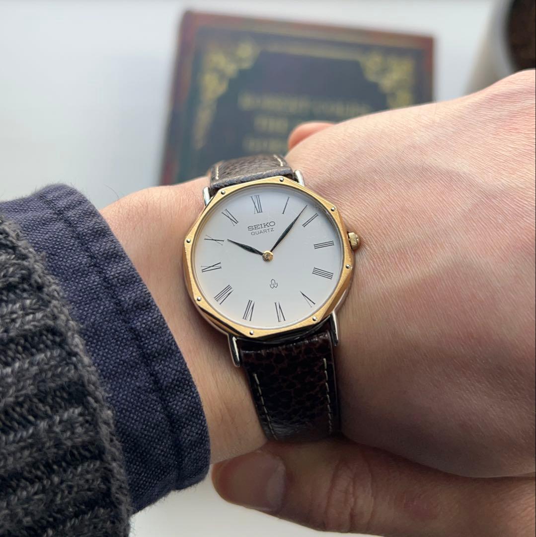 SEIKO tank シャリオ スイスセイコー 6020 オクタゴン 稼働品