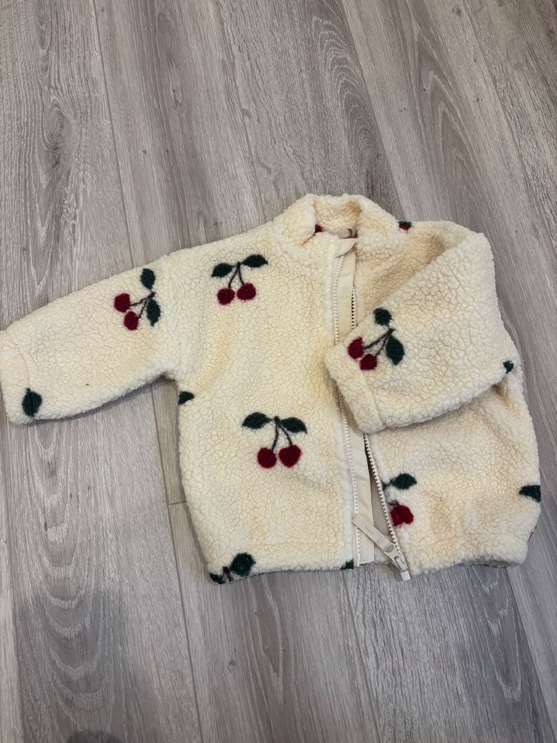 KONGES SLØJD コンゲススロイド チェリー柄 フリース アウター