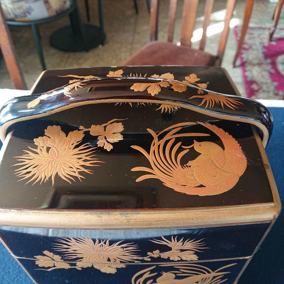 豪華絢爛　最上手　時代　本蒔絵重箱　手付き三段　鳥草の図　高級漆器　輪島塗