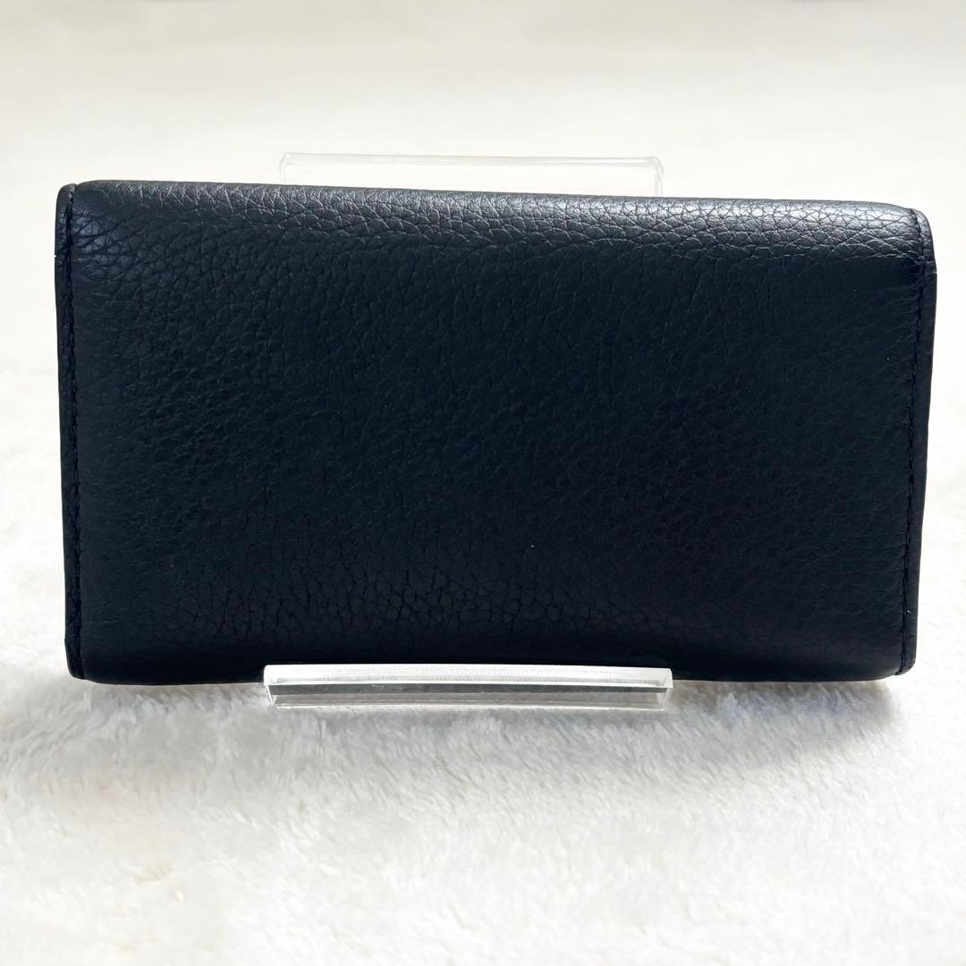 ロエベ　メンズ　キーケース　ブラック　ソフトグレインカーフ　６連　アナグラム