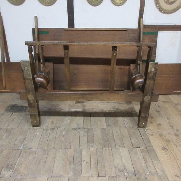 イギリス アンティーク 家具 ダイニングテーブル ドローリーフ 英国 6849d