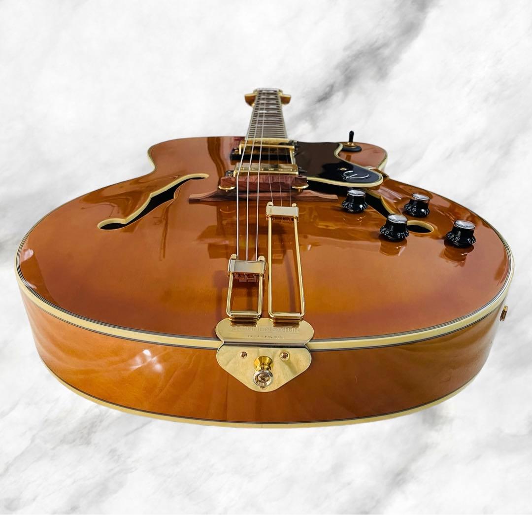 (新品同様) Epiphone Broadway フルアコ ナチュラル色