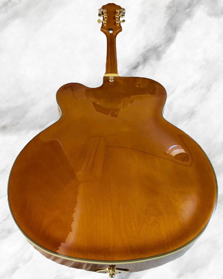 (新品同様) Epiphone Broadway フルアコ ナチュラル色