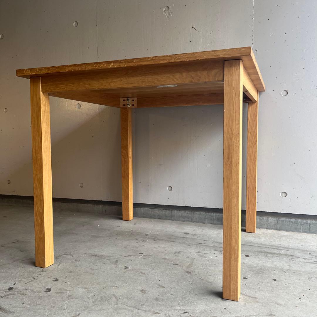 美品・廃盤希少★無印 無垢材ダイニングテーブル 幅８０ｃｍ・オーク材