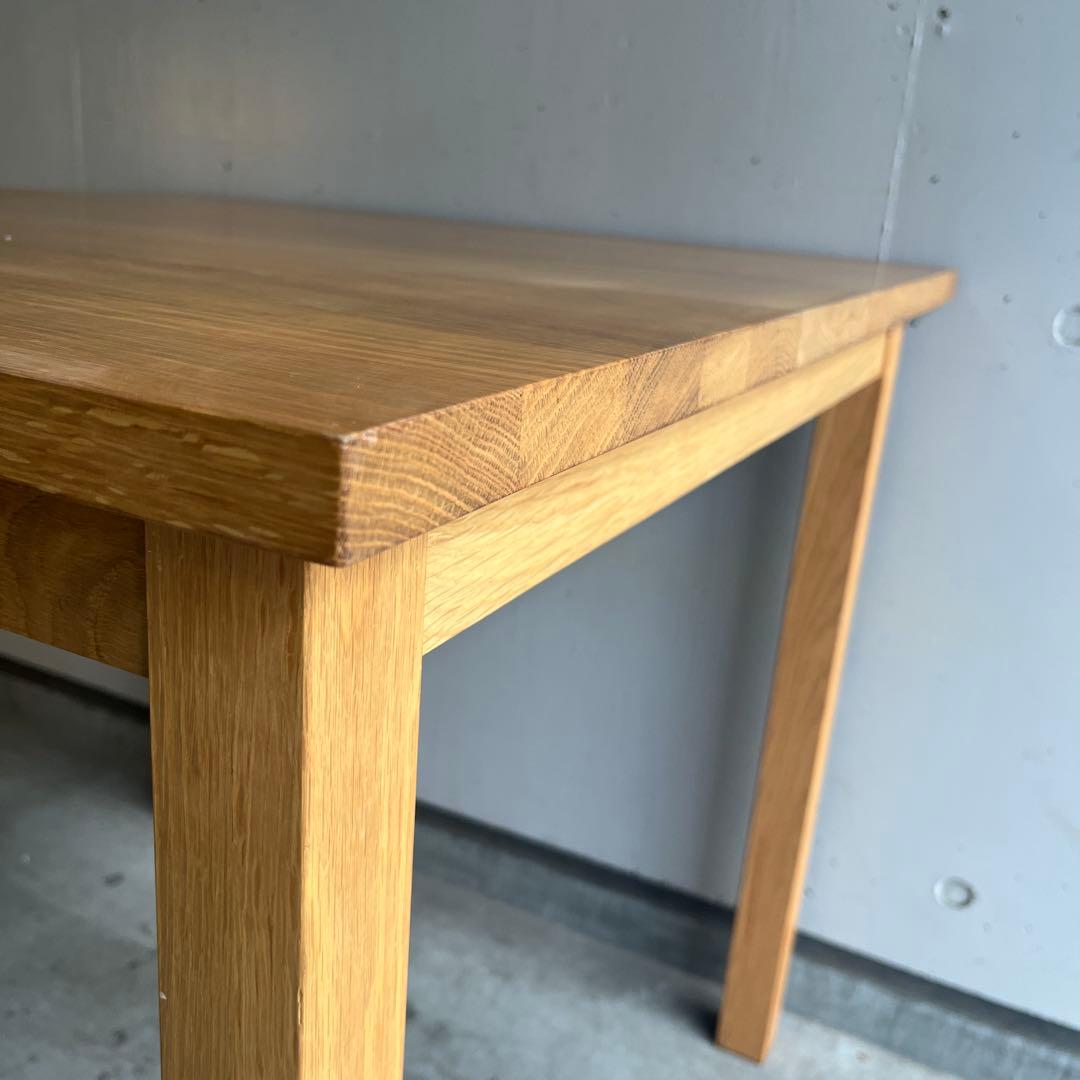 美品・廃盤希少★無印 無垢材ダイニングテーブル 幅８０ｃｍ・オーク材