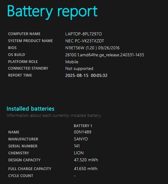 NECノートパソコン Core i5/8GB/SSD/Windows11