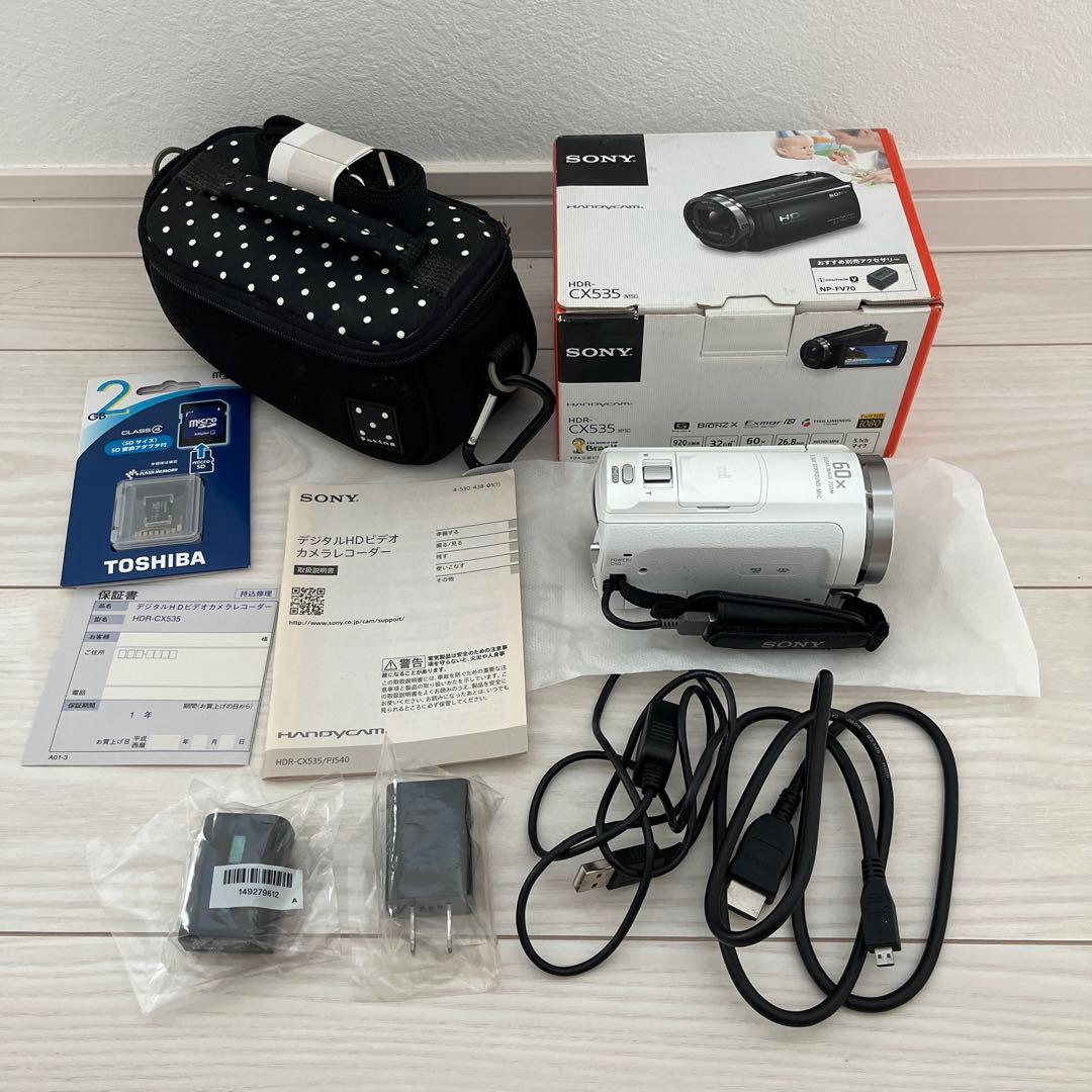 ビデオカメラ SONY Handycam HDR-CX535