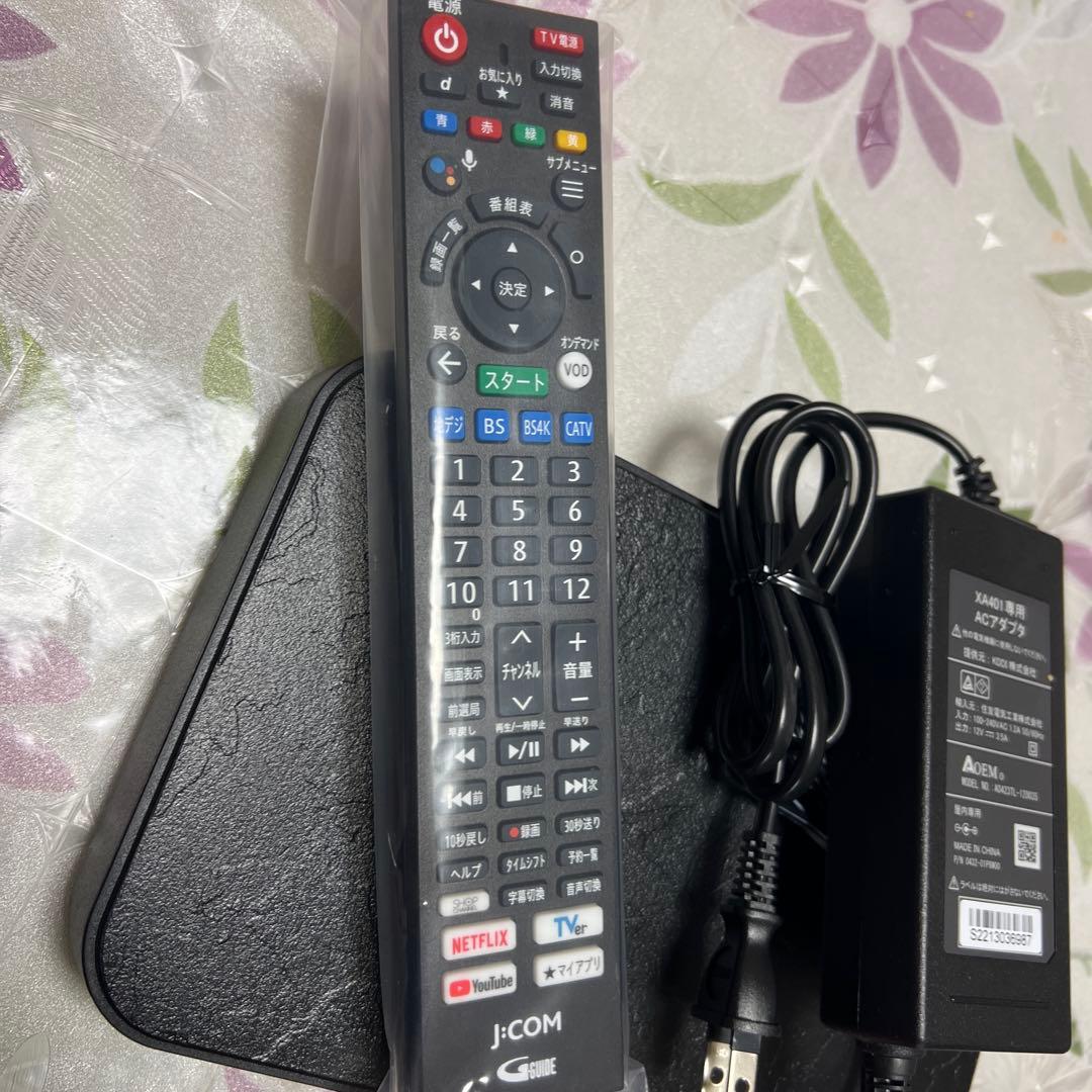 美品★ジェイコムXA401 CATV チューナー 家電★リモコンjcom テレビ