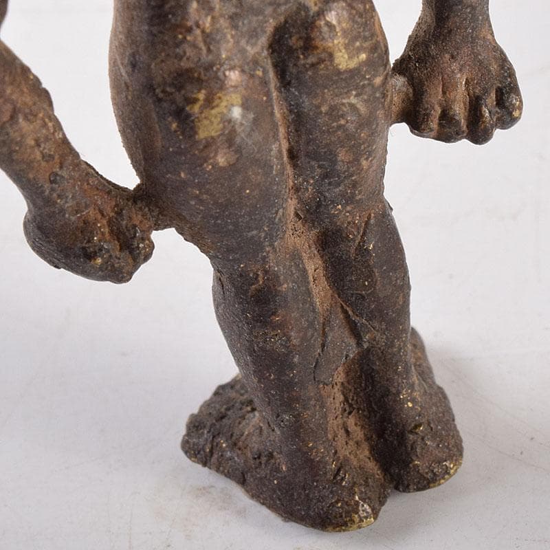 中国　古銅青銅　人物像　置物　3点まとめて　V　R8527