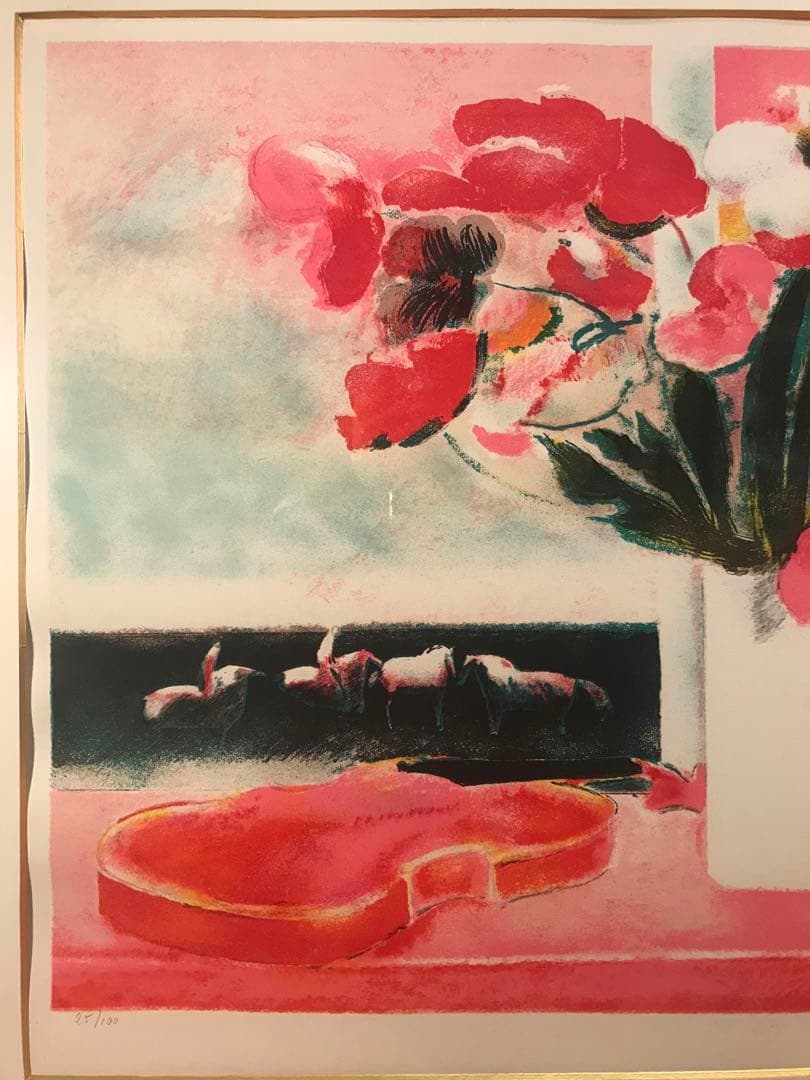 ギヤマン　「ハーモニー」　リトグラフ　直筆サイン・エディション有り