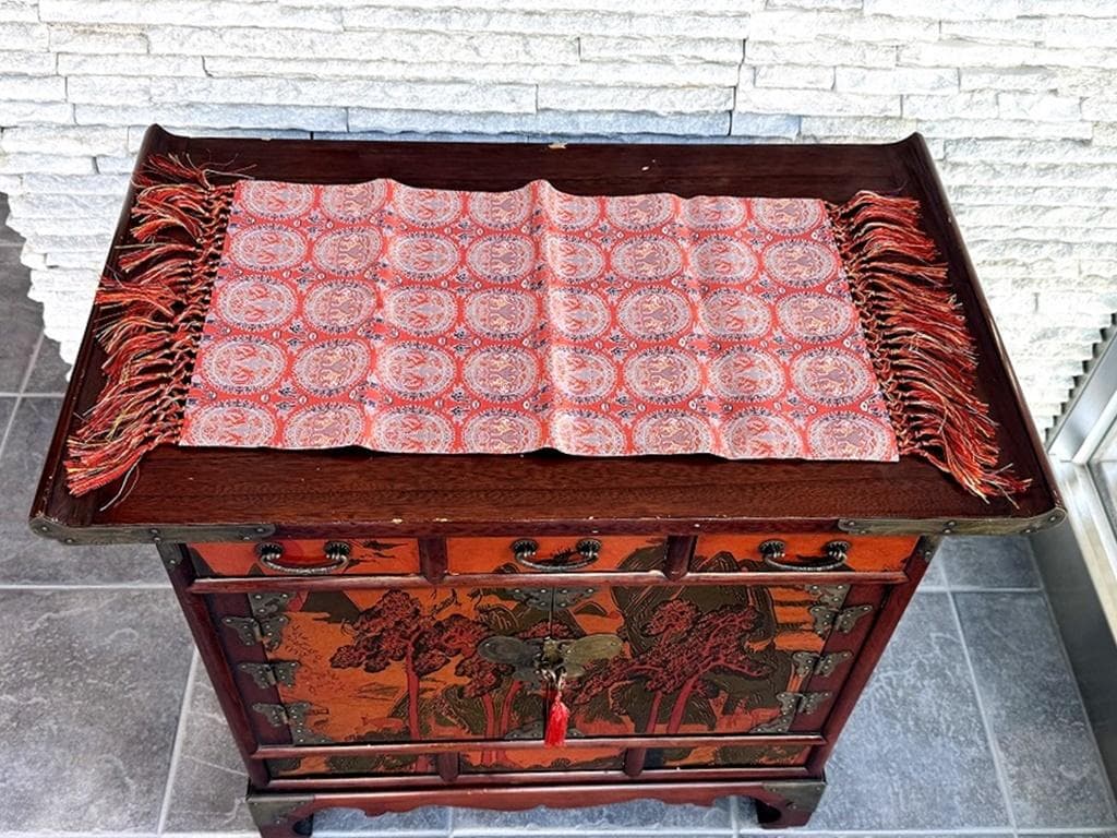 ☆売約済みです☆　李朝家具　中国家具　漆　古道具 　隠し扉　収納　引き出し