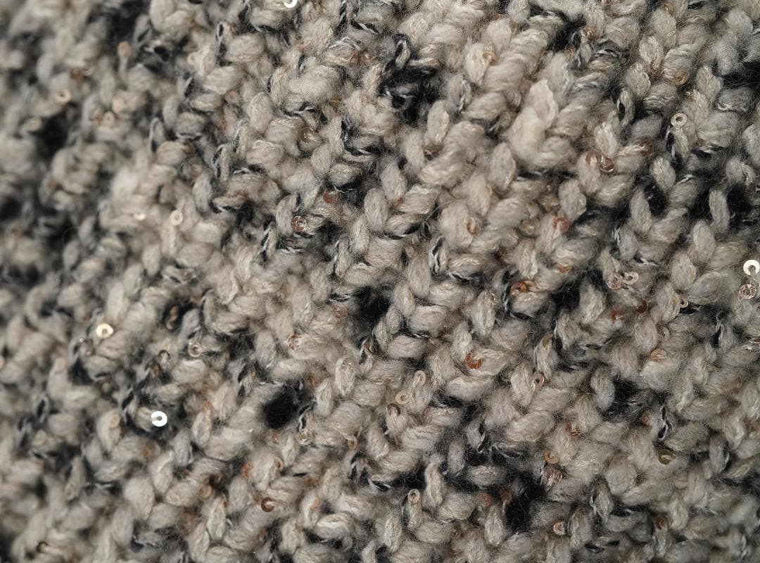 イタリア製 ブルネロクチネリ カシミヤ シルク スパンコール ニットキャップ