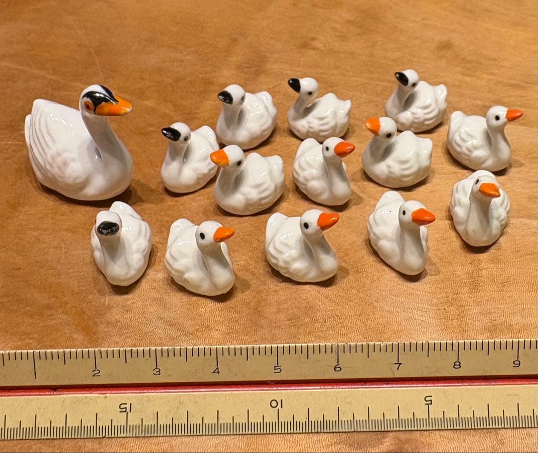 アニマルミニチュア陶器　アンティーク置物