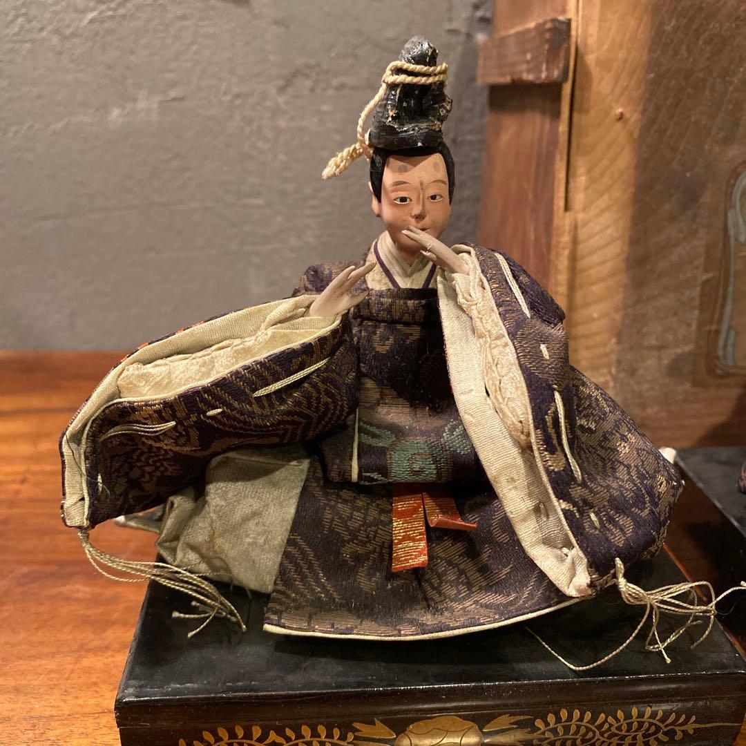 大正 三越 高砂人形 共箱付き 東照齊安新作 骨董品 古道具 コレクション