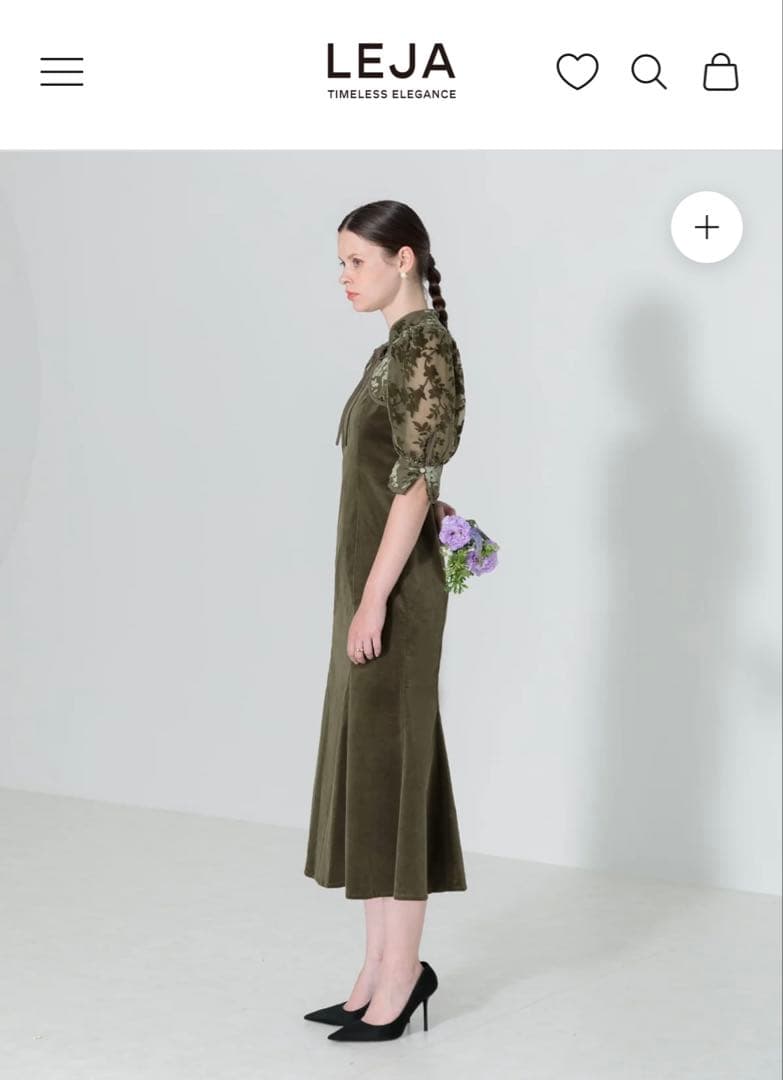 エリー【未使用】LEJA 花柄ボレロセットアップマーメイドワンピースドレス