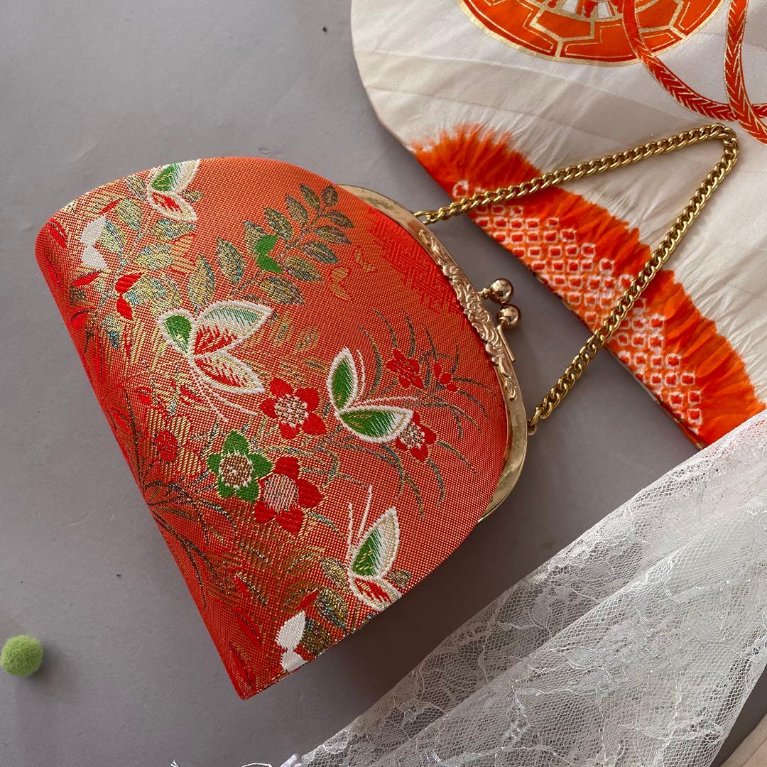 七五三　７歳　正絹　部分絞り入り　お着物セット　大寸作り帯コーデ