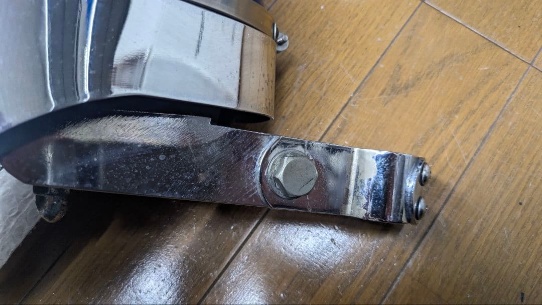 パトライト　回転灯　青　パイプクランプステー付き　ハーレー