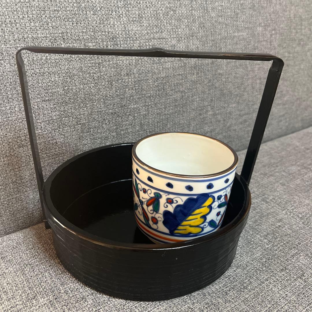 宗旦好写一閑丸手付莨盆　煙草盆　茶道具