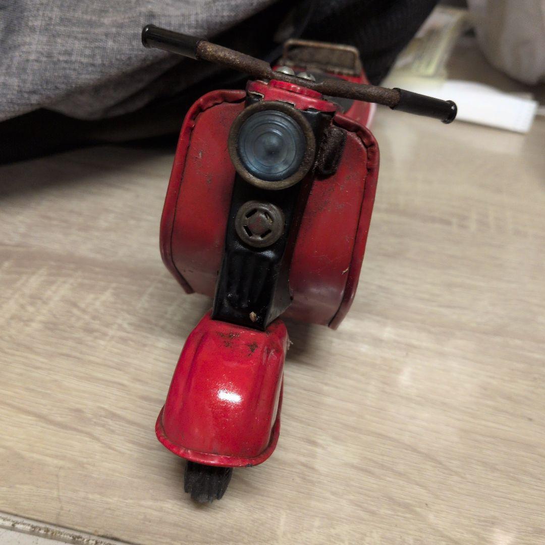 美品当時物　萬代屋　新三菱工業シルバーピジョン　ブリキ　スクーター　フリクション