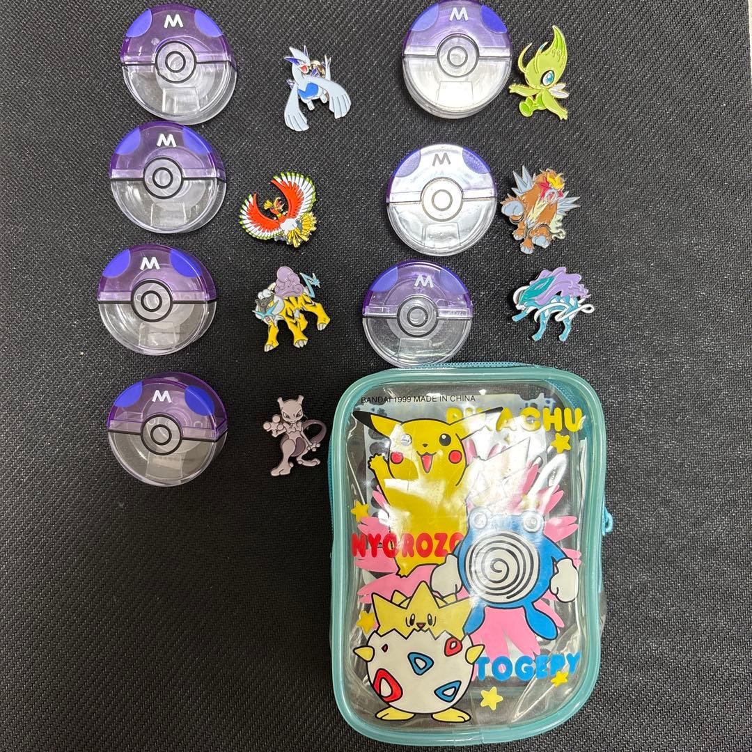 当時物、超レアポケットモンスターボールバッチ　全7種
