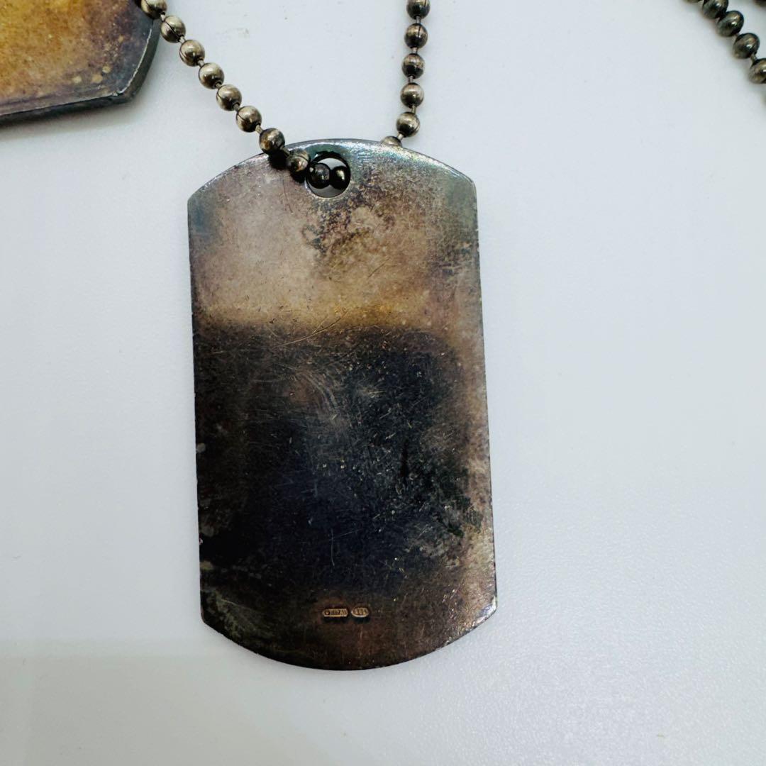 ✨GUCCI✨グッチ✨2連ドッグタグプレート✨シルバー925✨ネックレス✨