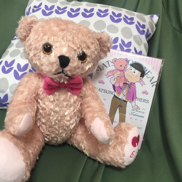 美品 おそ松さん テディベア 全セット 缶バッヂ ポスカ付き くま松さん