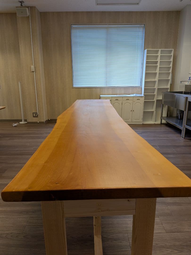 tskzさま専用　一枚板 無垢 ダイニングテーブル DIY 天然木 ベンチ 3m