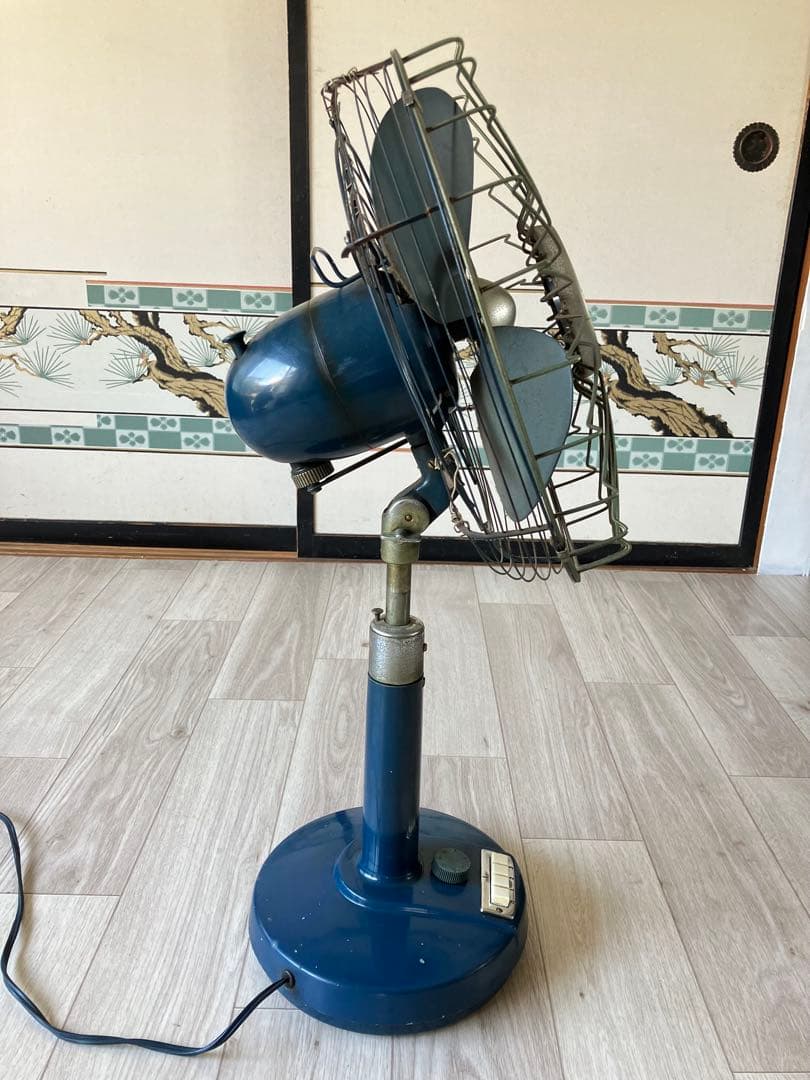 希少 FUJIDENKI レトロ 扇風機 サイレントファン アンティーク 稼動品