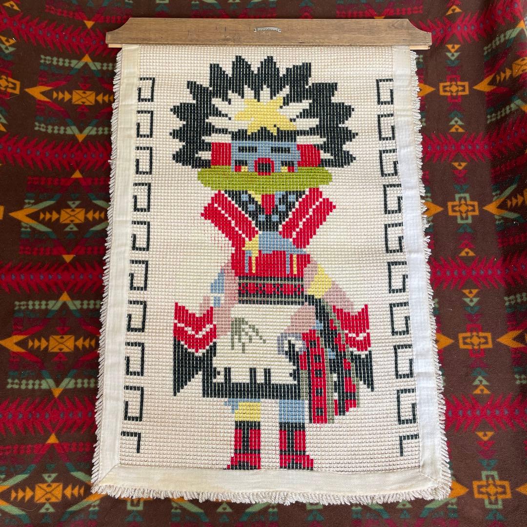 レア！60s〜70sネイティブアメリカン カチナ壁掛けプエブロUSAヴィンテージ