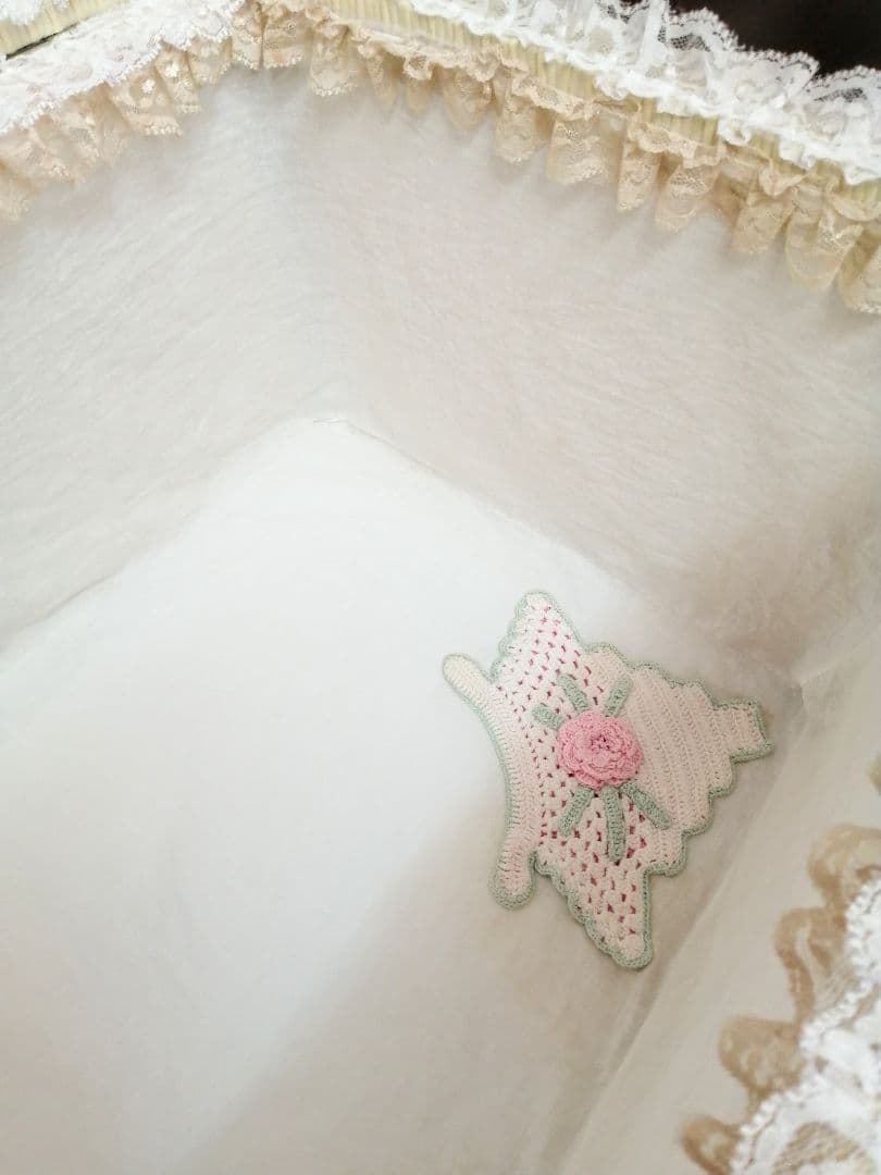 大きな貴婦人パニエ♡薔薇♡ドレッシー♡小物入れ♡収納♡