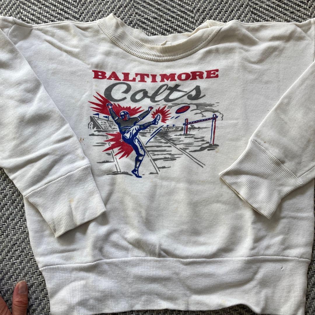 染み込みスエットvintageボルチモアコルツチームスエット