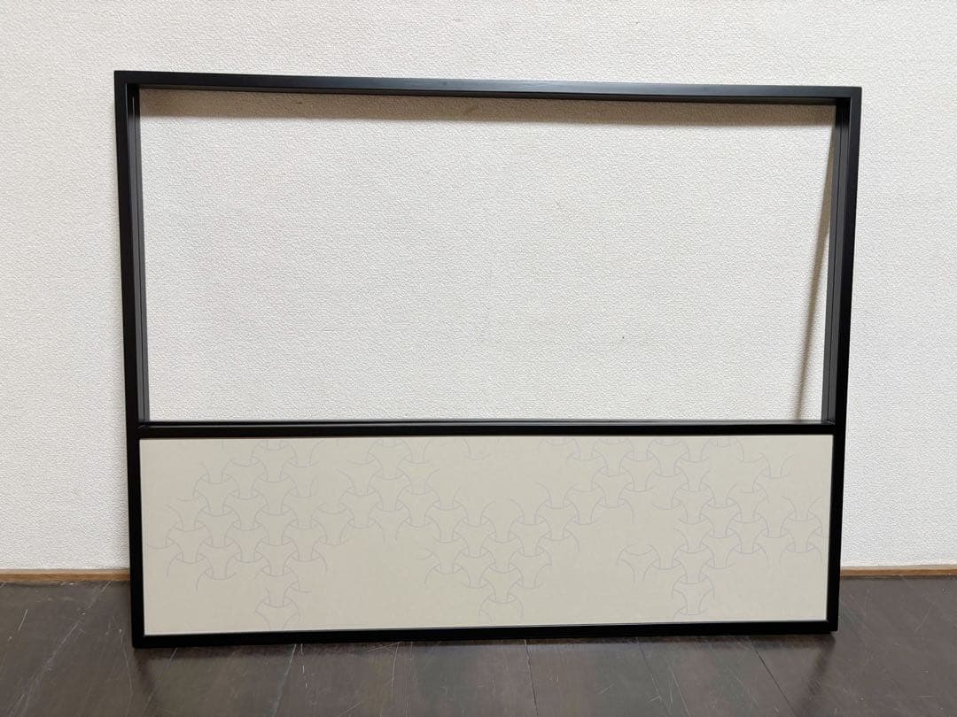 未使用 茶道具 吉倉宗匠 自筆 金泥玉画賛雪向 腰風風炉先屏風 黒缘 書付 花押