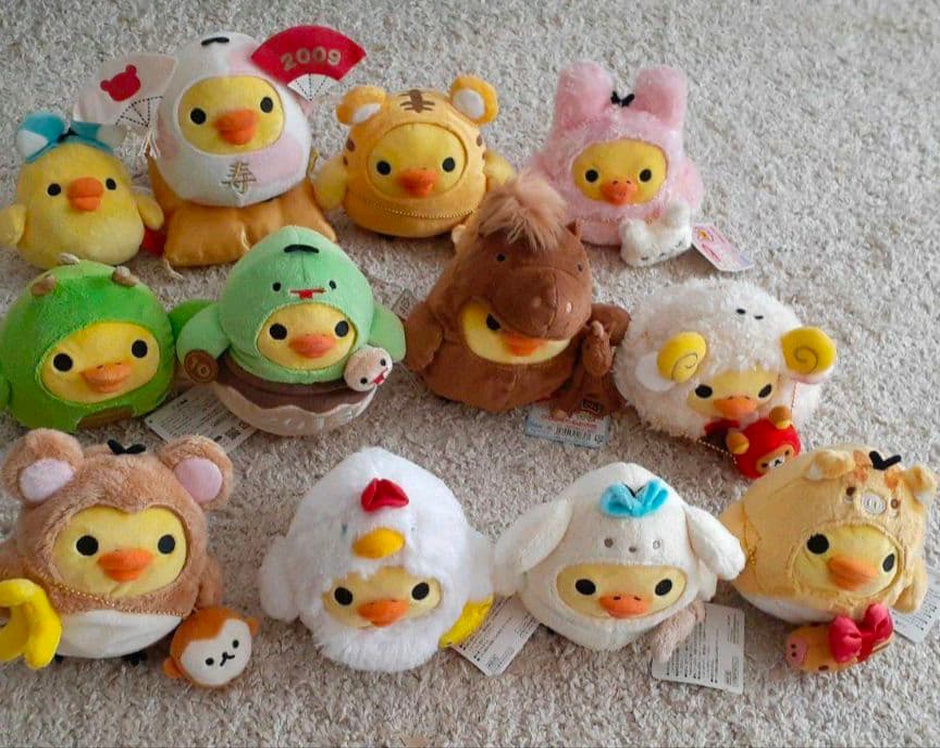 キイロイトリ　干支ぬいぐるみ　まとめて