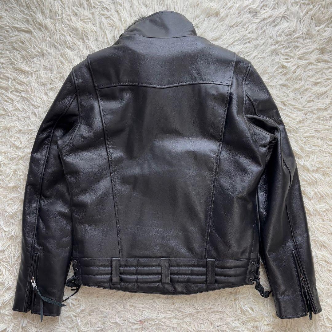 【激レア極 美品】リューグーレザーズ　シングルライダース　ムートンボア　ライナー