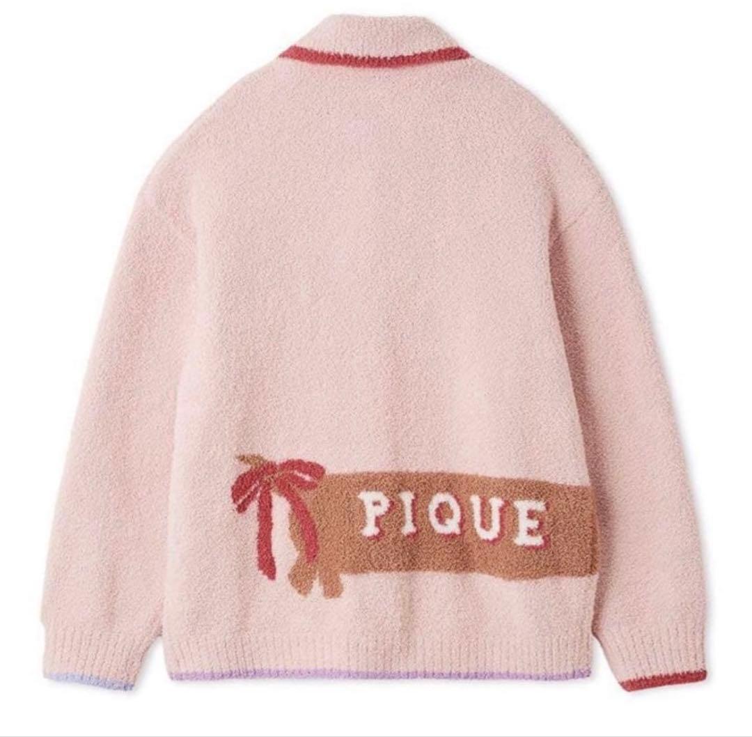 【新品未使用タグ付き】ジェラピケ ベビモコダックスフンドジャガードカーディガン