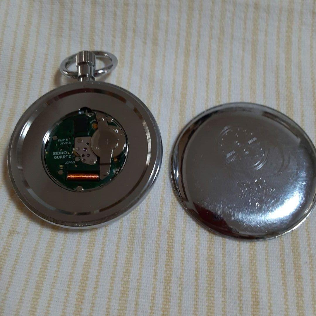 【希少動輪ロゴ】SEIKO諏訪1985年懐中時計 鉄道時計　7550−0010
