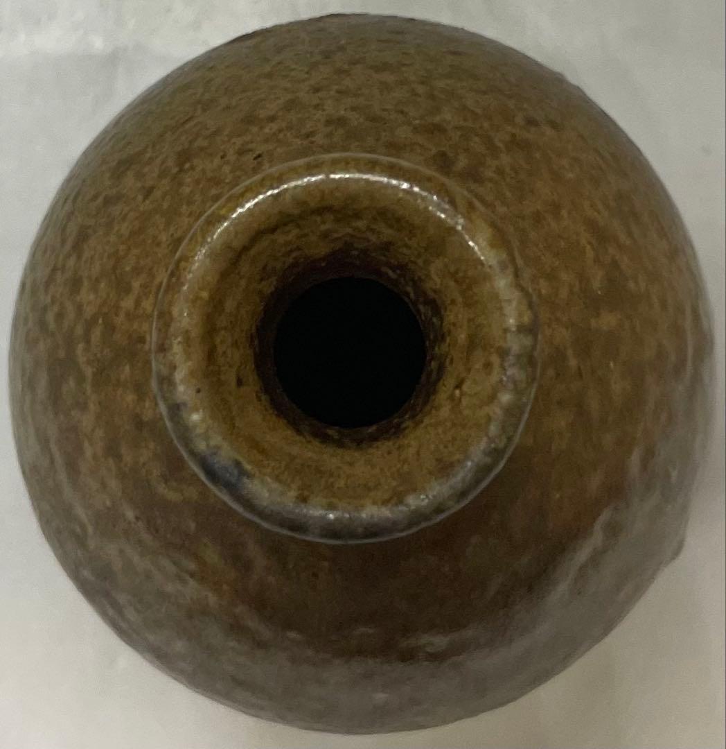 人間国宝　藤原啓　備前徳利　四方桟共箱　栞 　e18