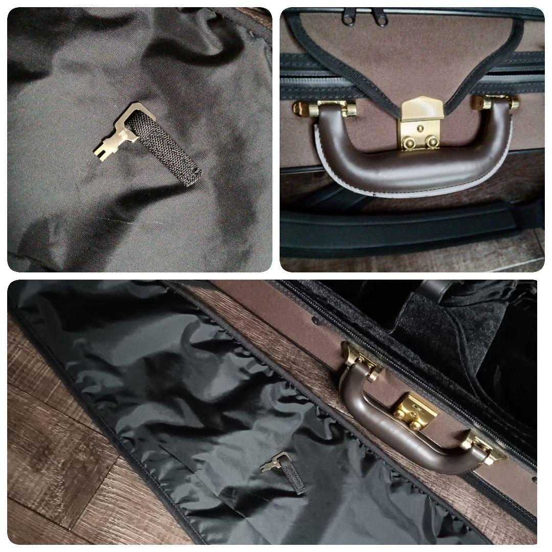 【美品】鍵付き Super Light 軽量 撥水 バイオリン セミハードケース