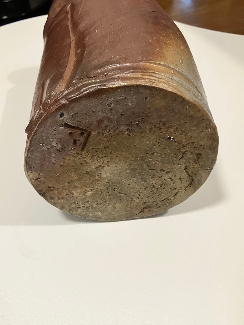 備前焼　るい座花入　茶道具　花壺