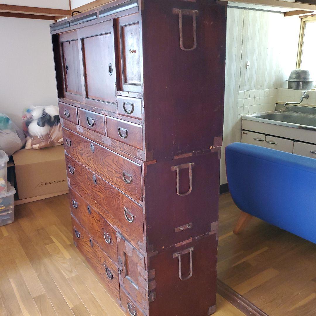 木製　箪笥　昭和レトロ　仙台箪笥