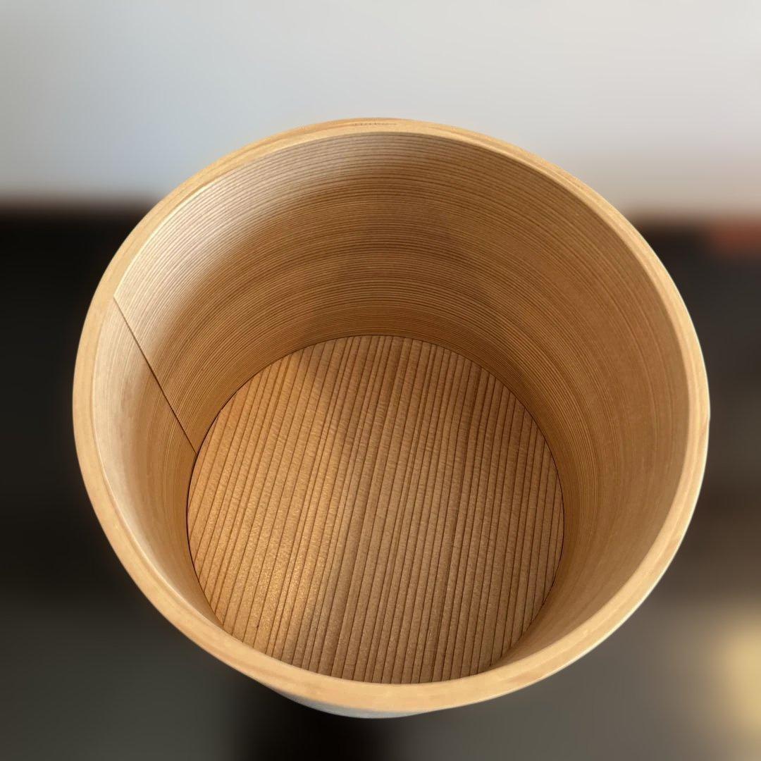 定価22000円　茶道具　木地曲水指　木製　紙箱付　送料無料