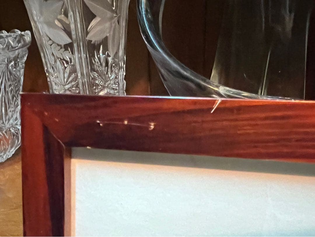 高田誠 残雪景色 絵画 アート 額縁 インテリア 日本画