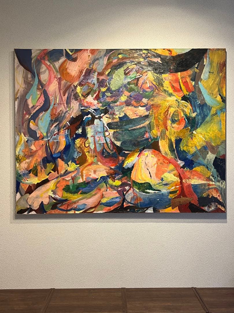 【F50号】ひつじ娘 原画 油絵 抽象画 abstract paintings