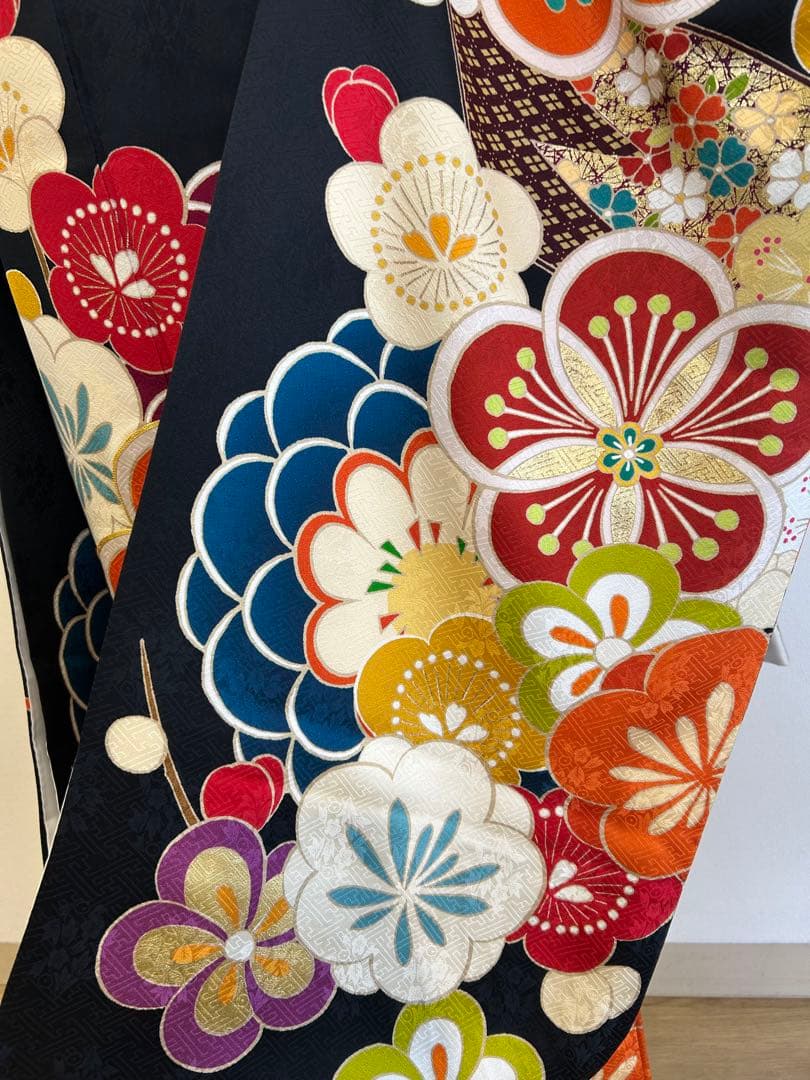 ふ25 振袖フルセット　振袖セット　 成人式　振袖　正絹　レトロ