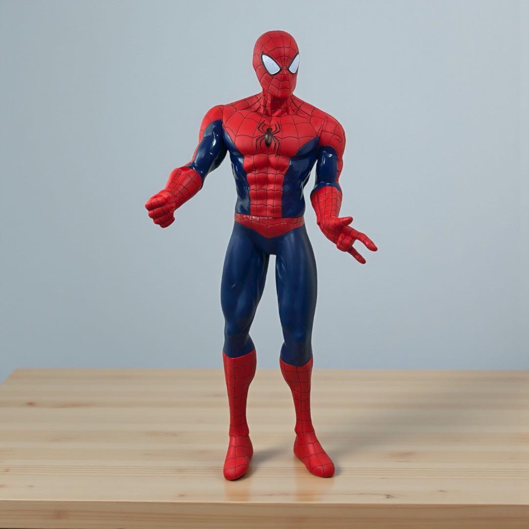 スパイダーマン80cm特大ソフビ フィギュア(訳あり)