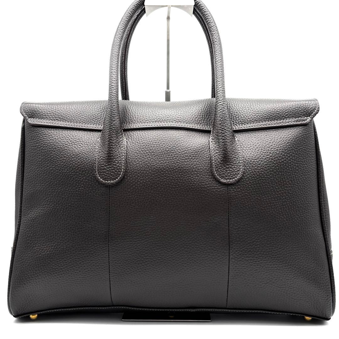 極美品 トフアンドロードストーン ビジネスバッグ レザー ダークブラウン