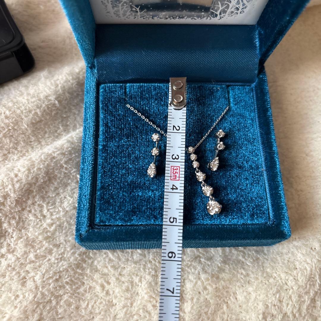 ヴァンドーム青山 プラチナ ダイヤ ネックレス ピアス