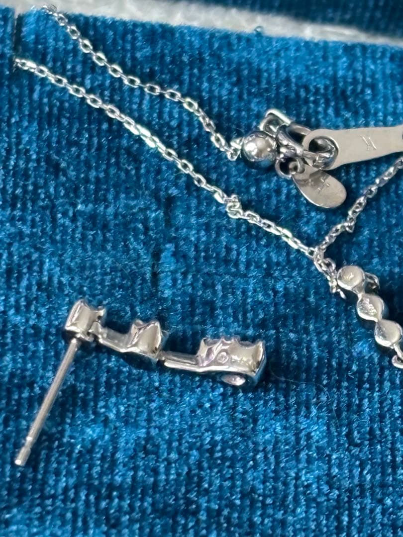 ヴァンドーム青山 プラチナ ダイヤ ネックレス ピアス