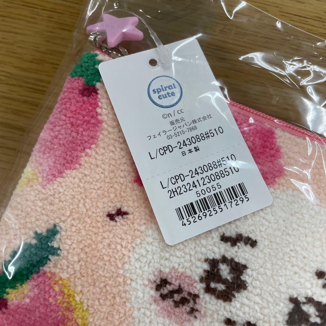 FEILER ちいかわ フェイラー　ピーチドット　ポーチ大　新品